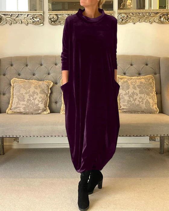 ELORA Velvet Evening Dress – Luxurious Velvet Silhouette