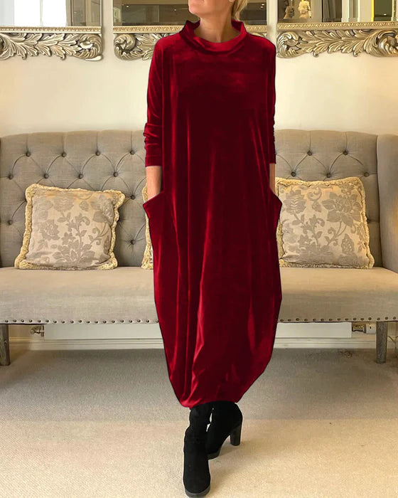 ELORA Velvet Evening Dress – Luxurious Velvet Silhouette