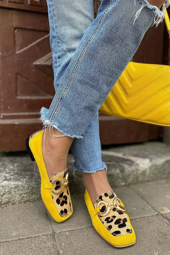 Estelle animal print loafers for women