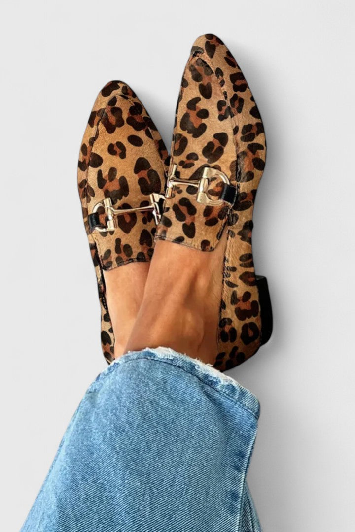 Josette leopard print loafers for women