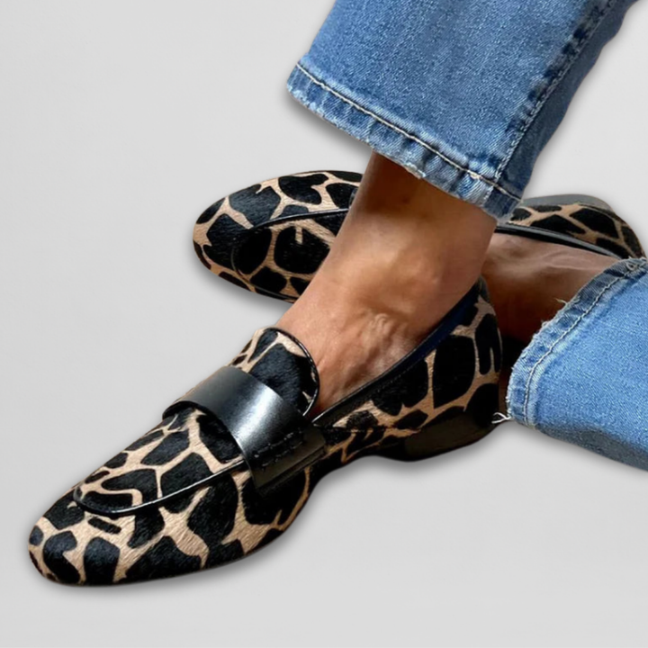 Katie leopard print loafers for women