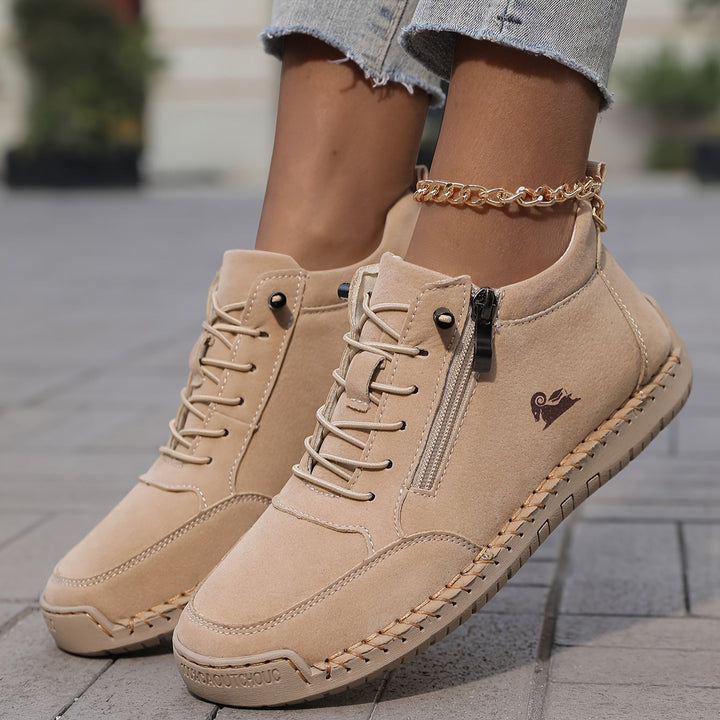 Mila comfort sneakers with easy side zip for women