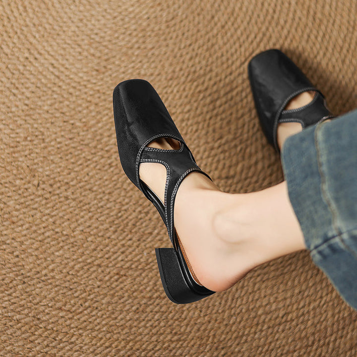 Dessa genuine leather mules for women