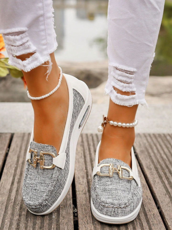 Eloise flat buckle moccasins for women