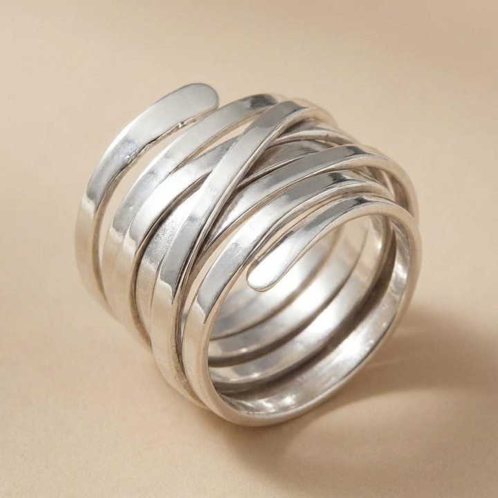 Antique Thick Layer Silver Ring