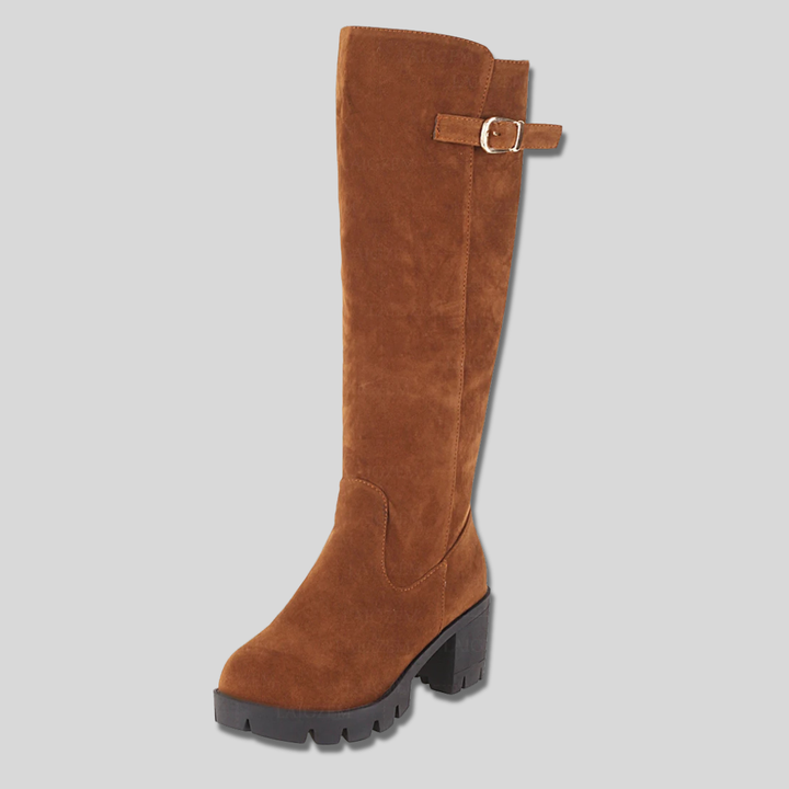Calista suede over-the-knee boots for women