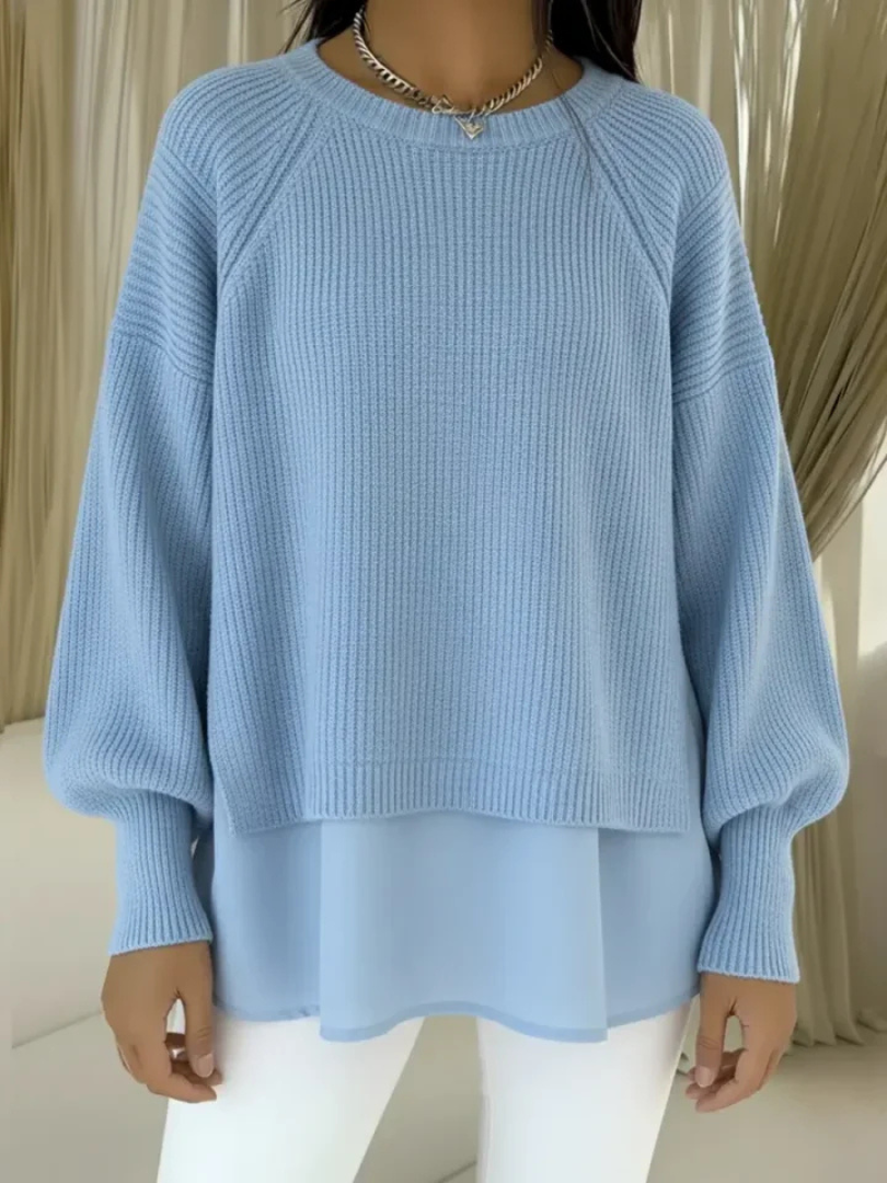 Casilda layered look sweater for women