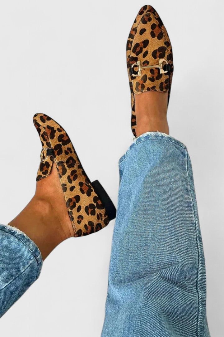 Josette leopard print loafers for women