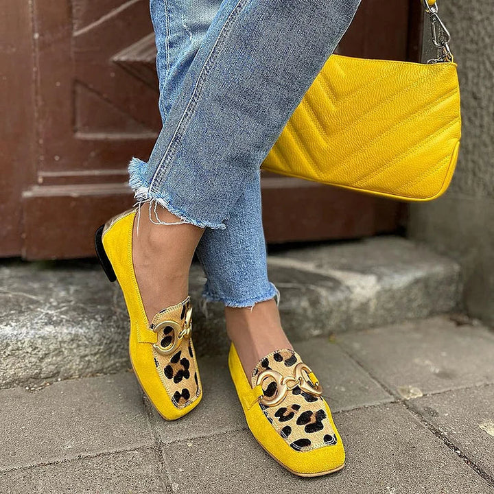 Estelle animal print loafers for women