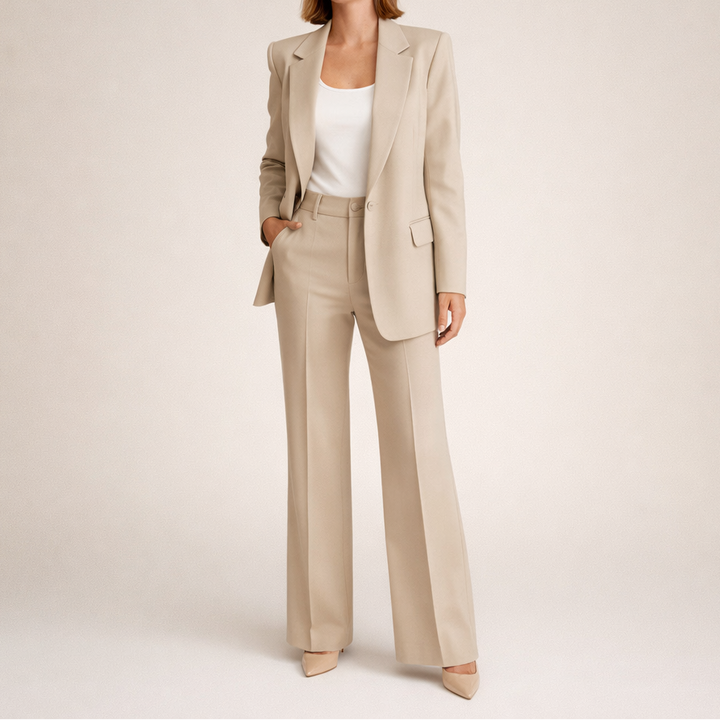 Lena | Tailored Wide-Leg Suit Set