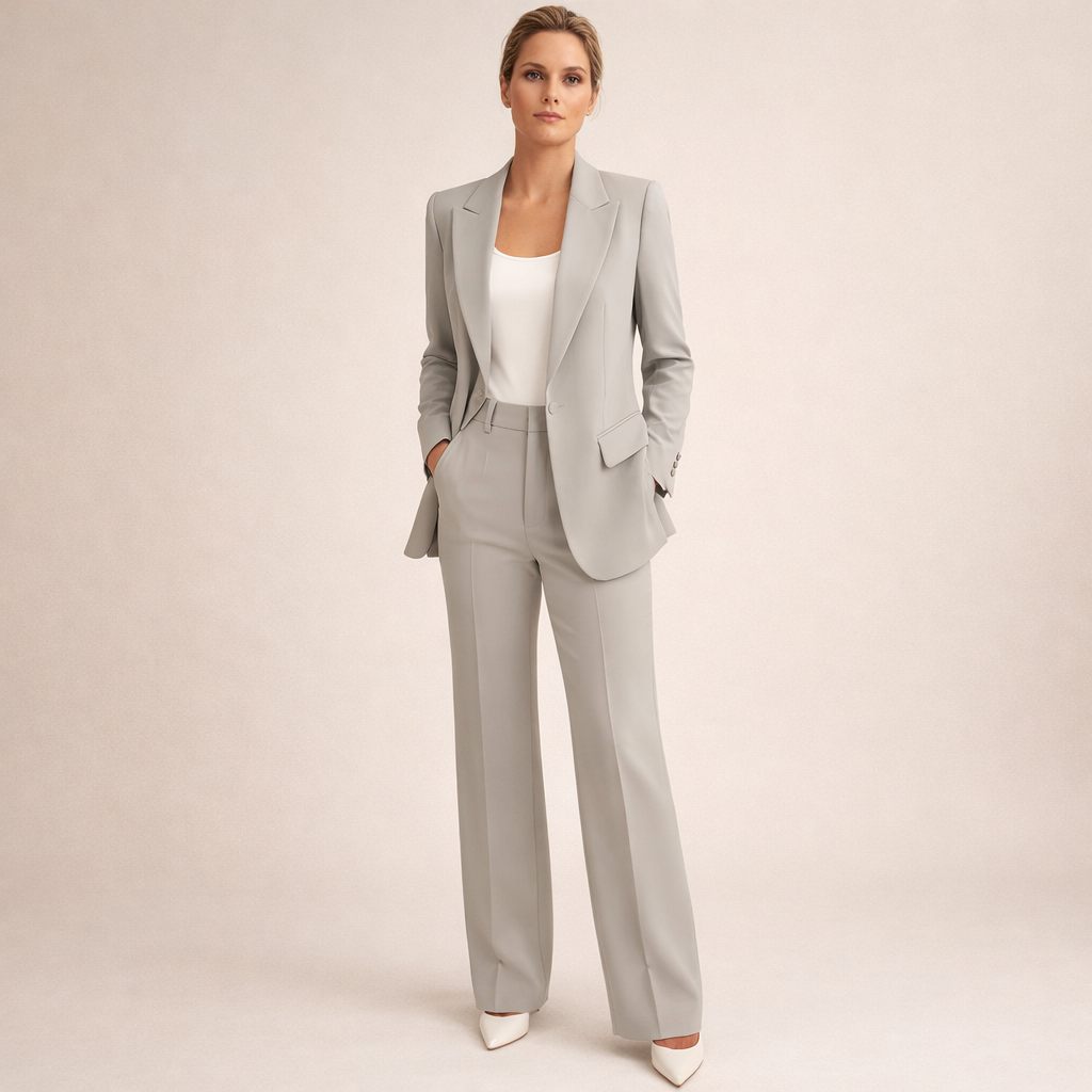 Lena | Tailored Wide-Leg Suit Set