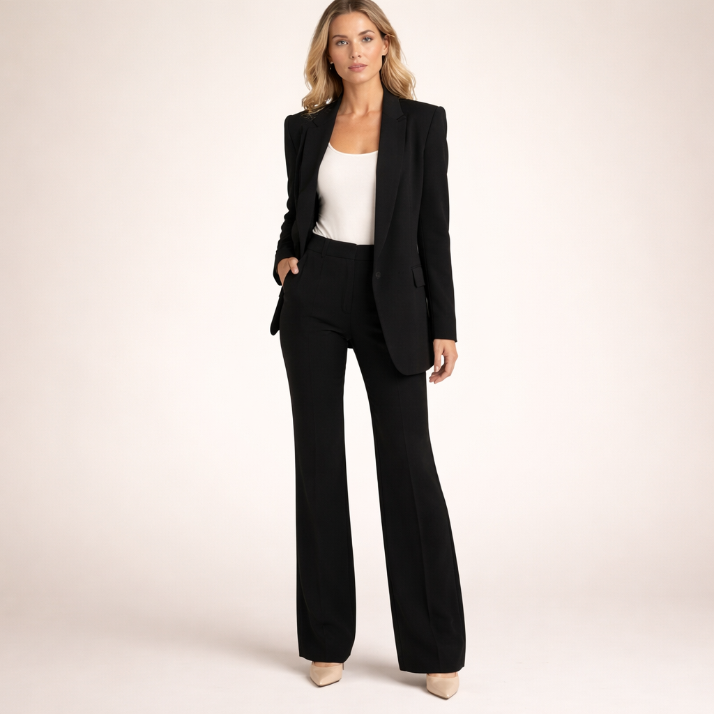 Lena | Tailored Wide-Leg Suit Set