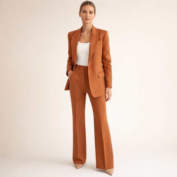 Lena | Tailored Wide-Leg Suit Set