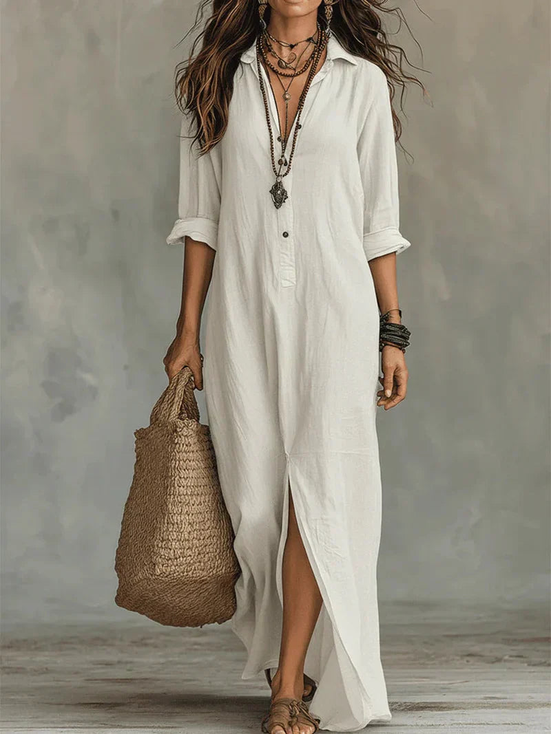 Selena™ | Button Maxi Dress