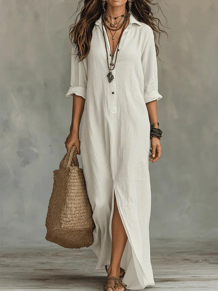 Selena™ | Button Maxi Dress