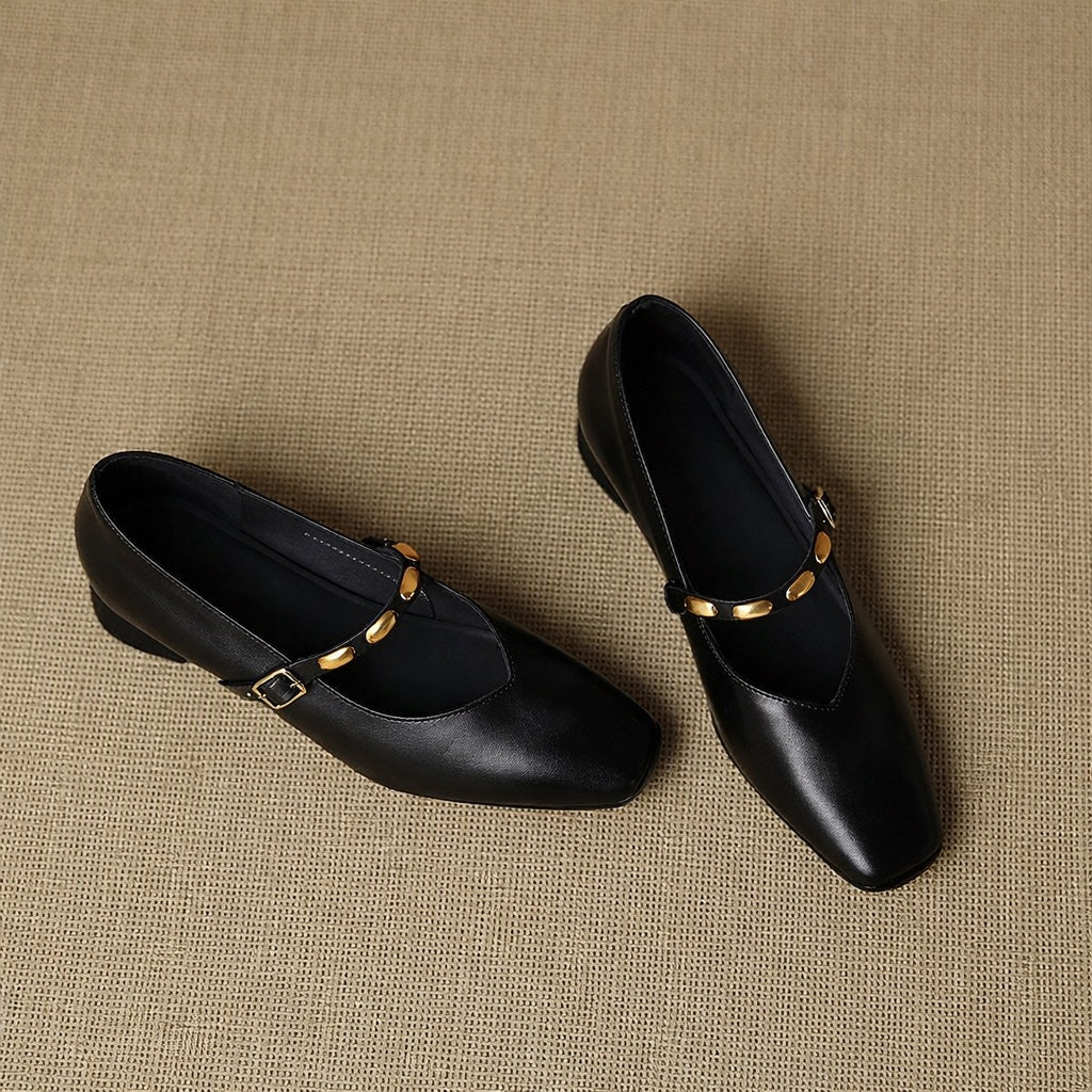 Zyra genuine leather flats for women