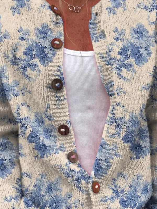 Daisy knit cardigan for women