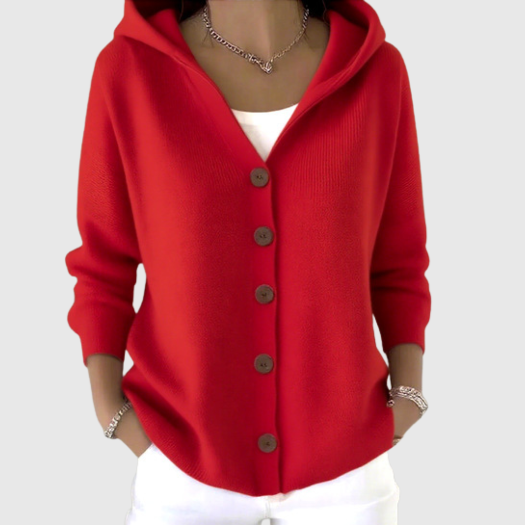 Giuseppa hooded knit jacket for women
