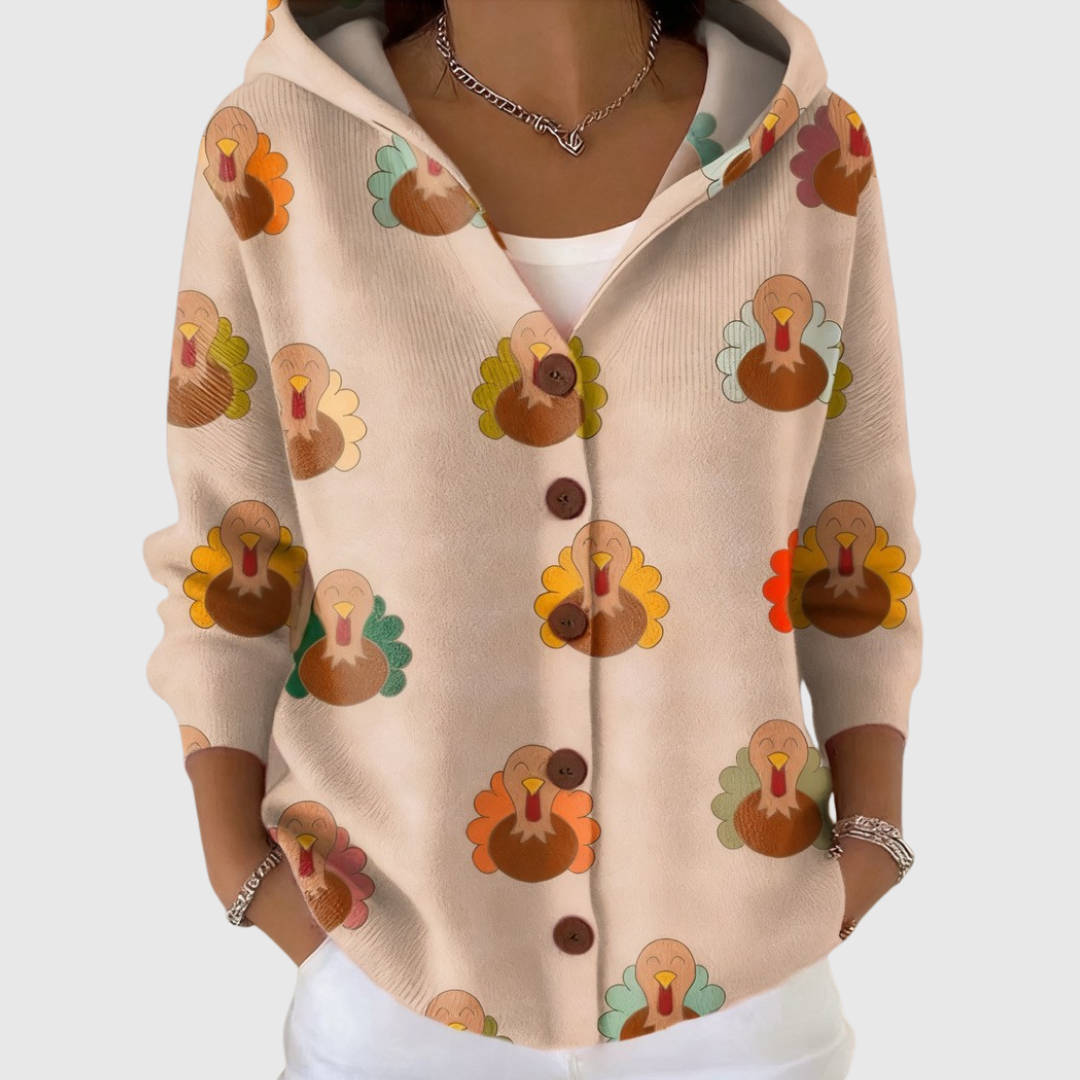Pierina hooded knit jacket for women