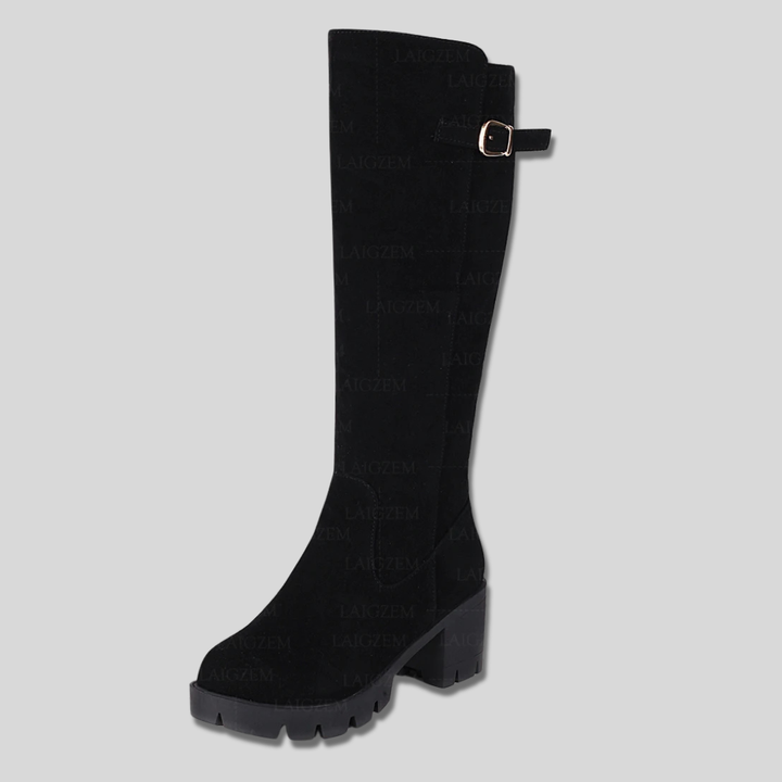 Calista suede over-the-knee boots for women