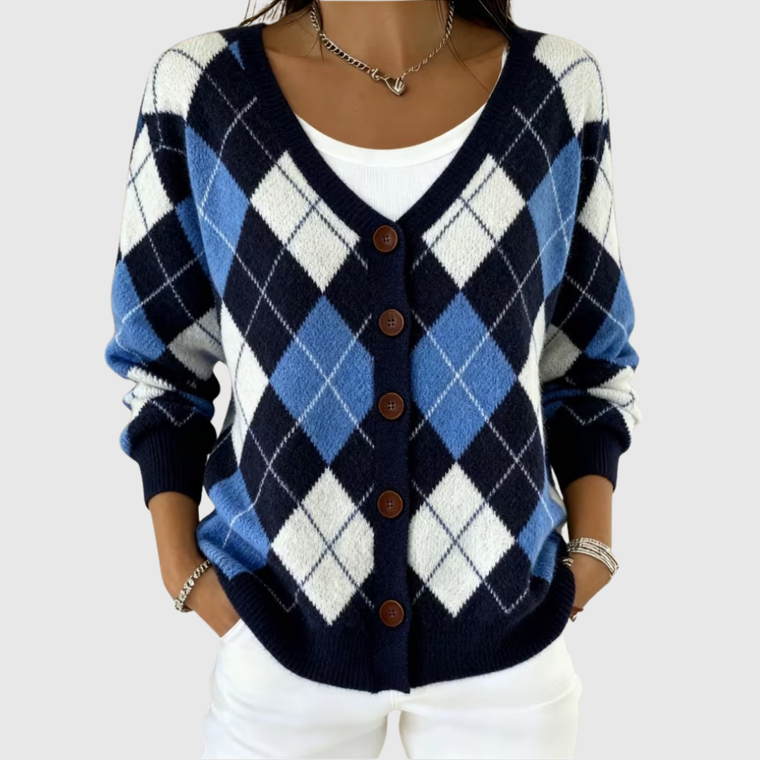 Solidea button-front knit jacket for women