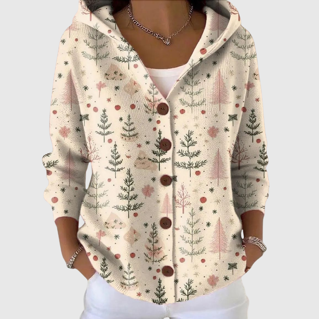 Marcella hooded knit jacket for women
