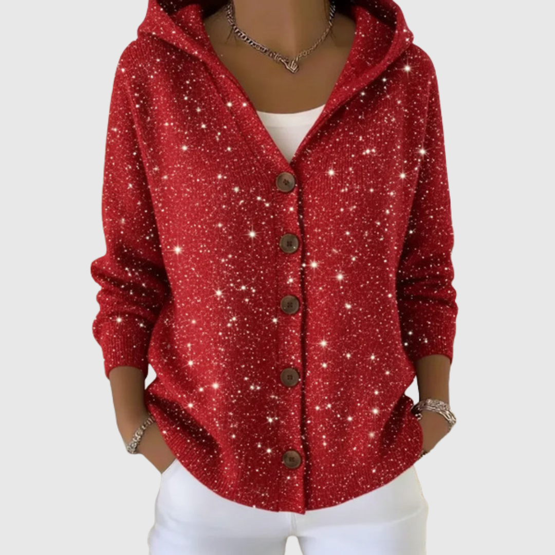 Manuela hooded knit jacket for women