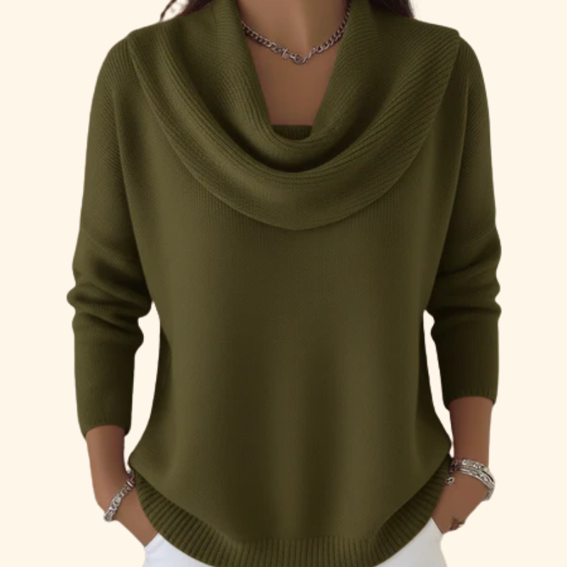 Julia cowl neck sweater for women