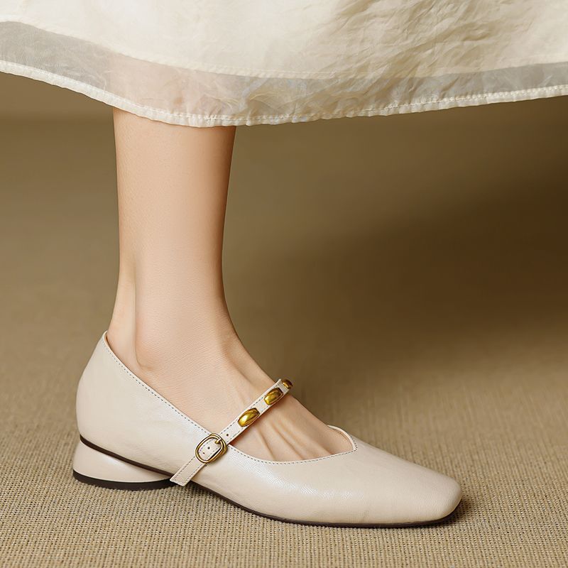 Zyra genuine leather flats for women