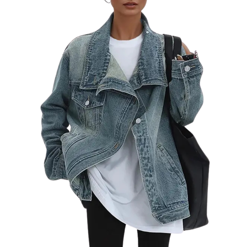 Cleo | Asymmetric Button Jacket