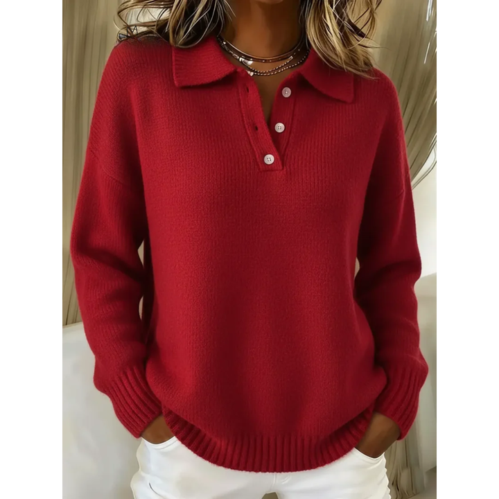 Marina soft button turtleneck for women