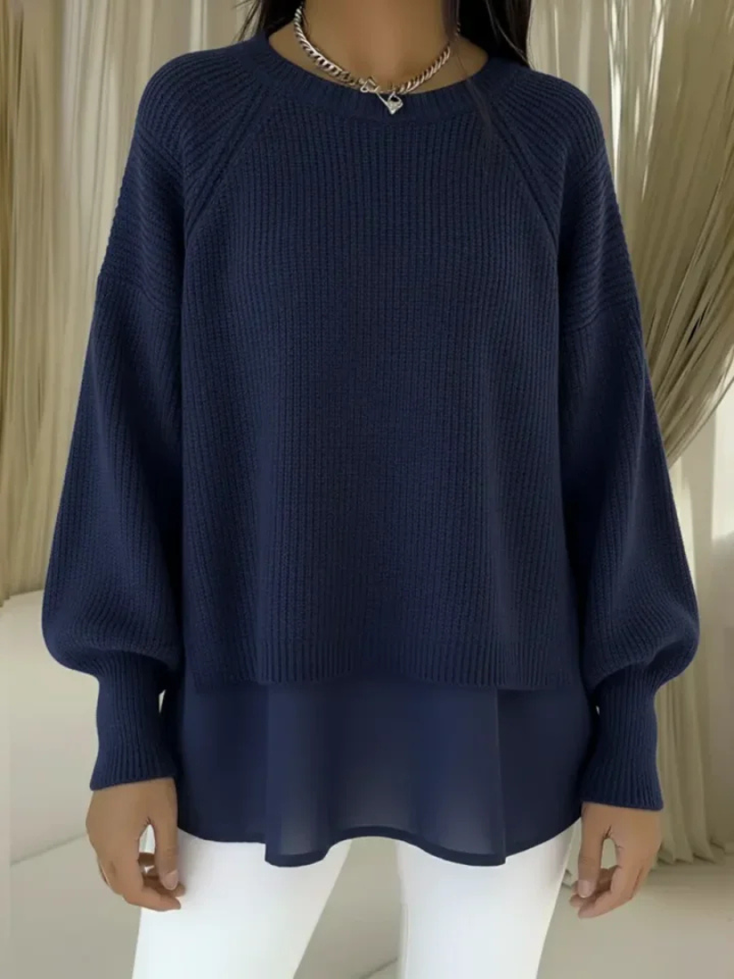 Casilda layered look sweater for women