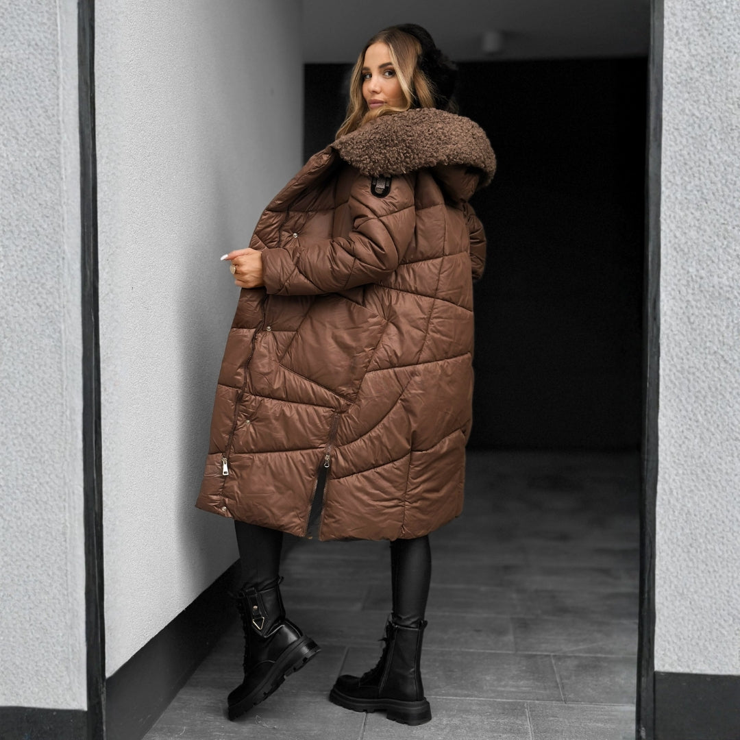 Nami: Luxe Long-Insulated Winter Coat for Ultimate Warmth and Style