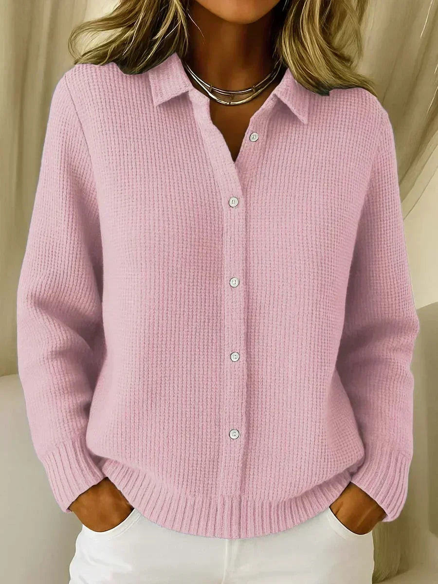 Carmela textured button cardigan for women
