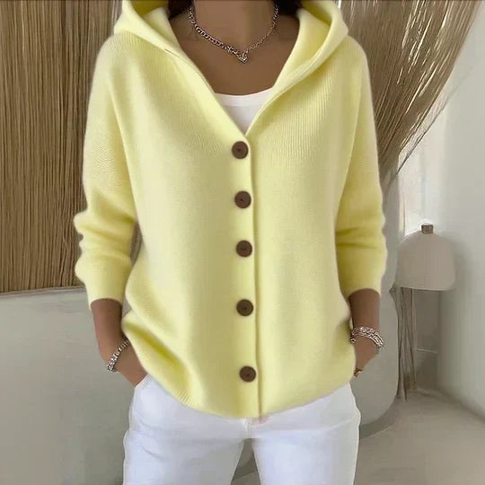 Rocio hooded knit cardigan for women
