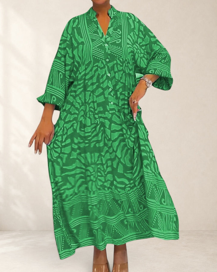 Mckinley™ | Maxi Dress With Elegant Print