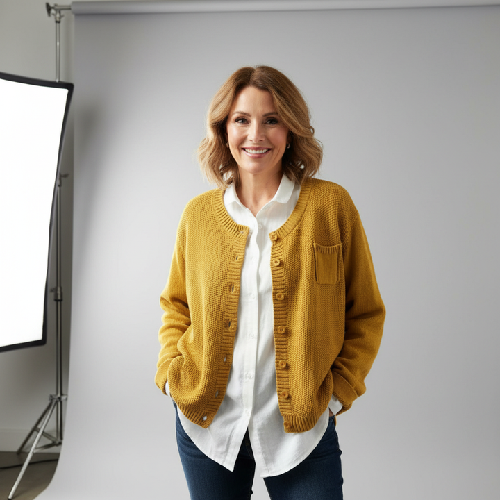Berlinda cozy knit cardigan for women
