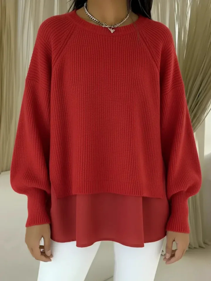 Casilda layered look sweater for women