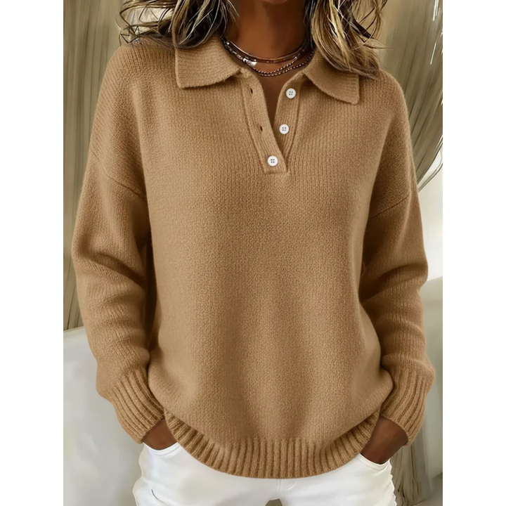 Marina soft button turtleneck for women