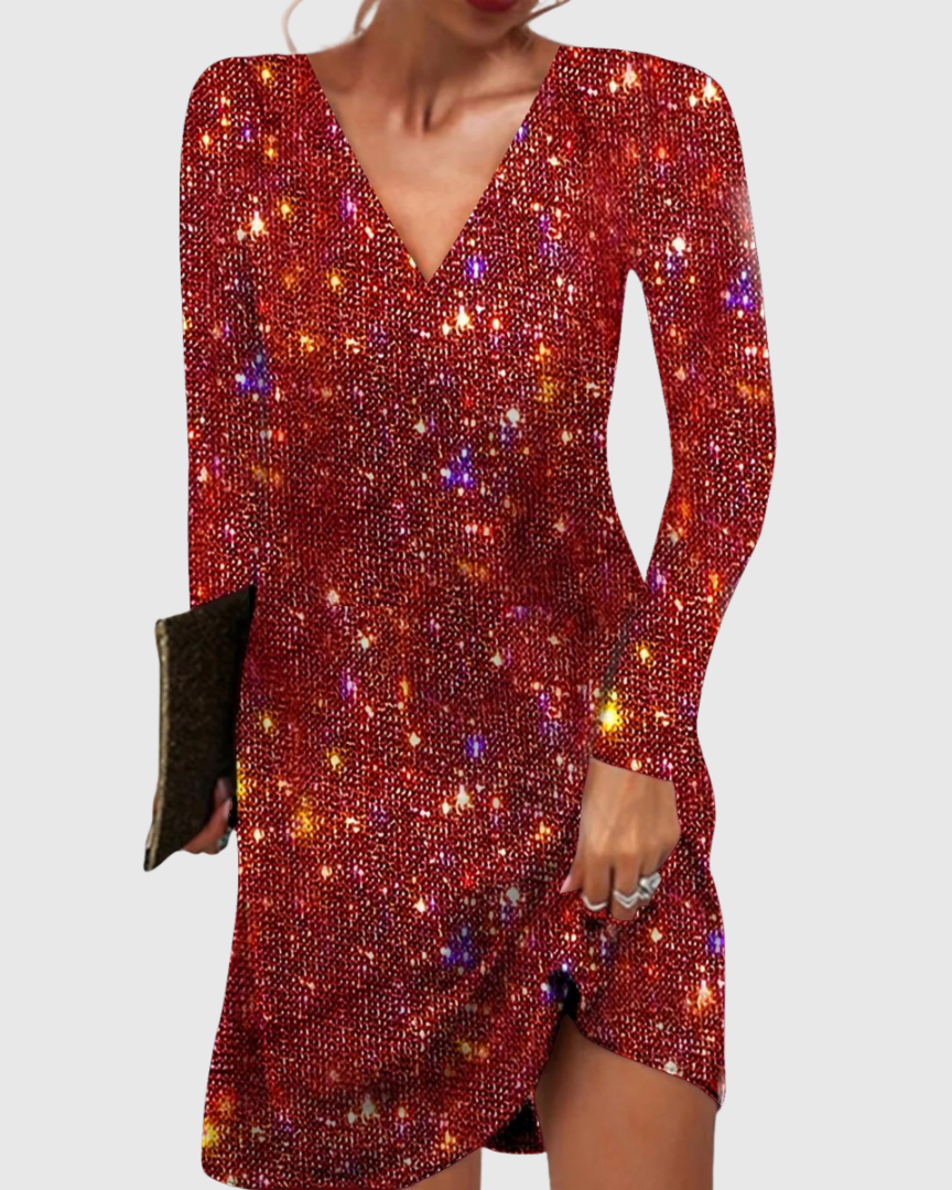 Celine Sequin Mini Dress – Sparkling, Party-Ready Glamour