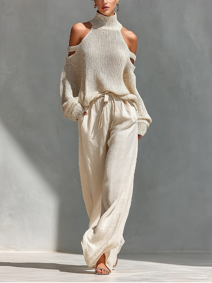 Vessa bardot two-piece set for women