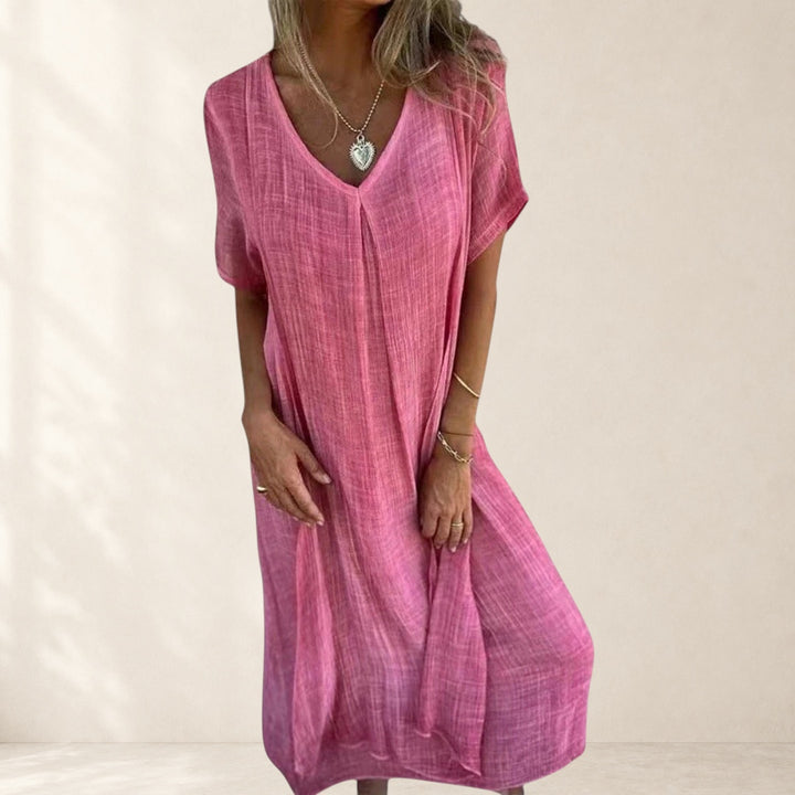 Fiona™ – Elegant Lightweight V-Neck Dress