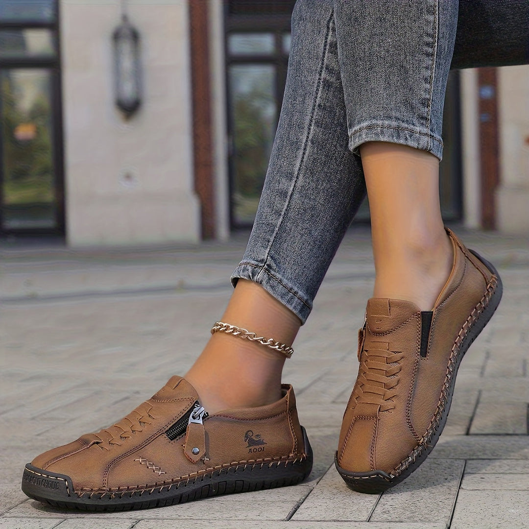 Nila elegant side-zip comfort shoes for women