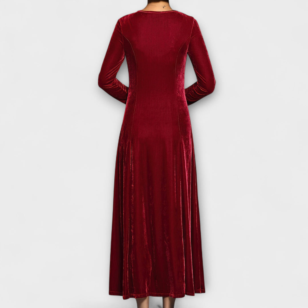 April - Plush Velvet Dress