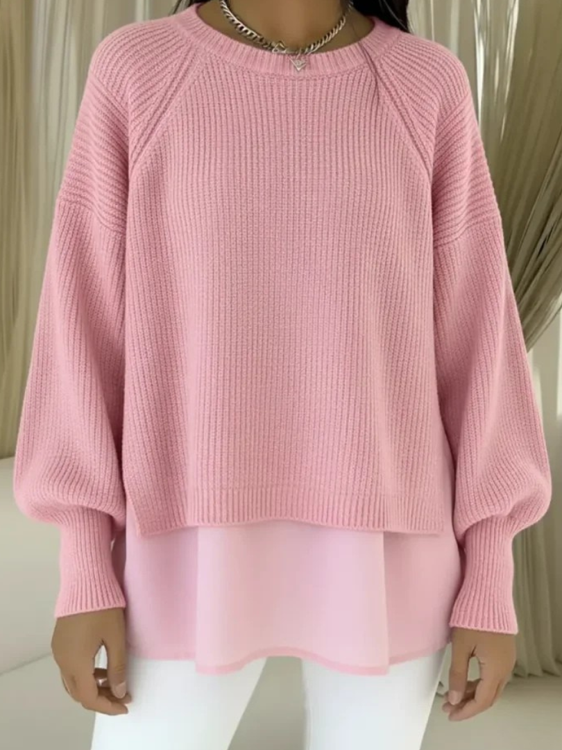 Casilda layered look sweater for women