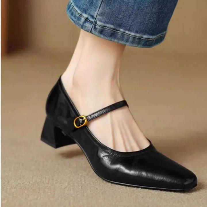 Bella genuine leather heels for women
