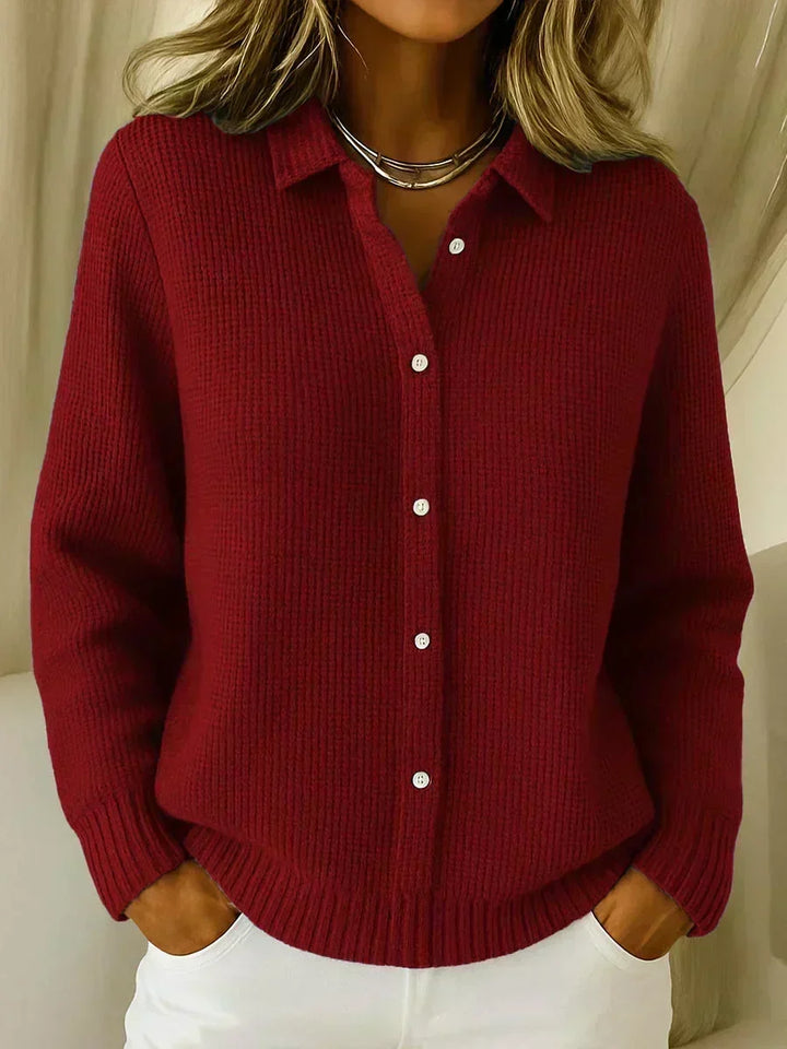 Carmela textured button cardigan for women