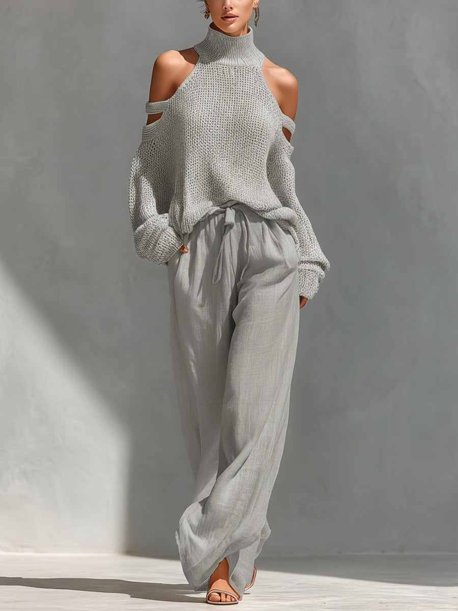 Vessa bardot two-piece set for women