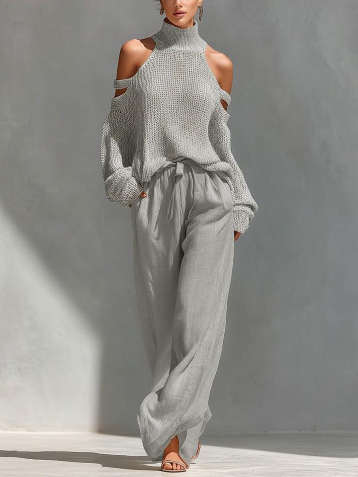 Vessa bardot two-piece set for women