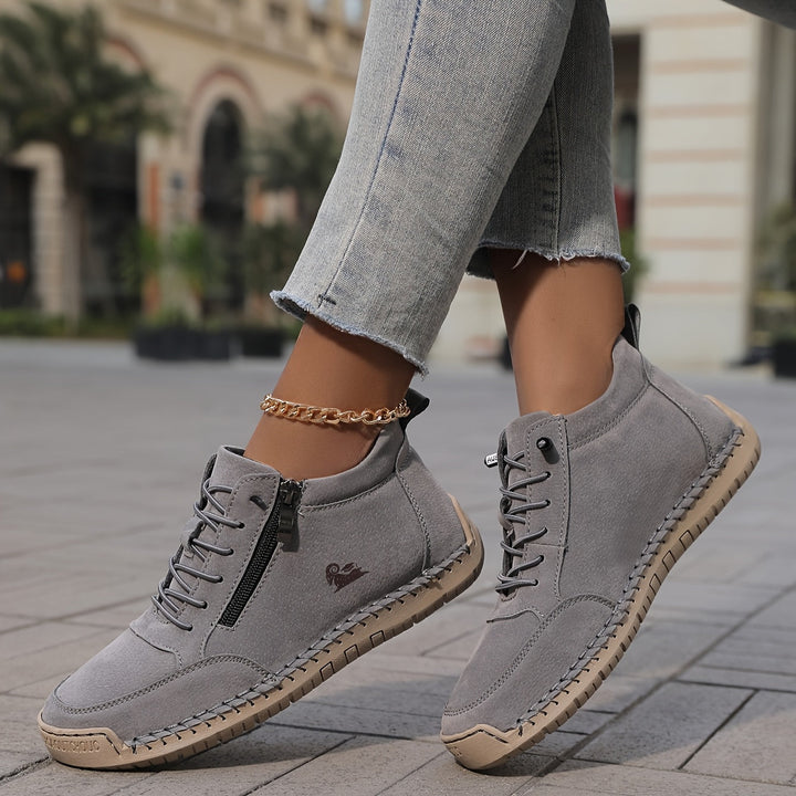 Mila comfort sneakers with easy side zip for women